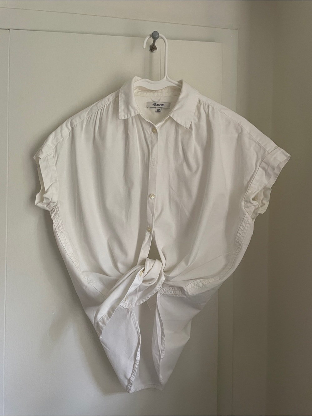 Madewell White Short-Sleeve Button-Down